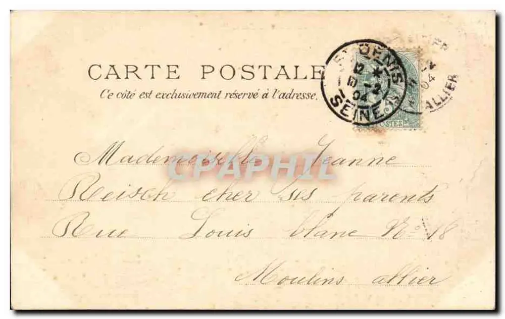 Gonesse — De kerk (XIIe-XIIIe eeuw) — Les Environs de Paris, uitgever F.A. 5666 - Achterkant
