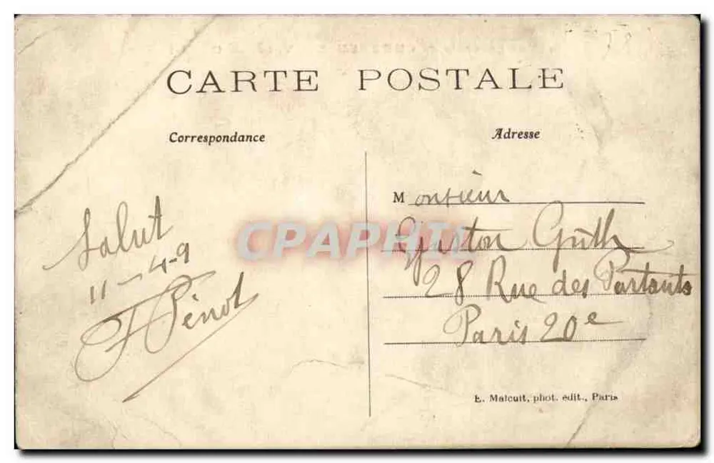 Chevreuse — Choiseil की घाटी — E.M. संख्या 2319 - पीछे