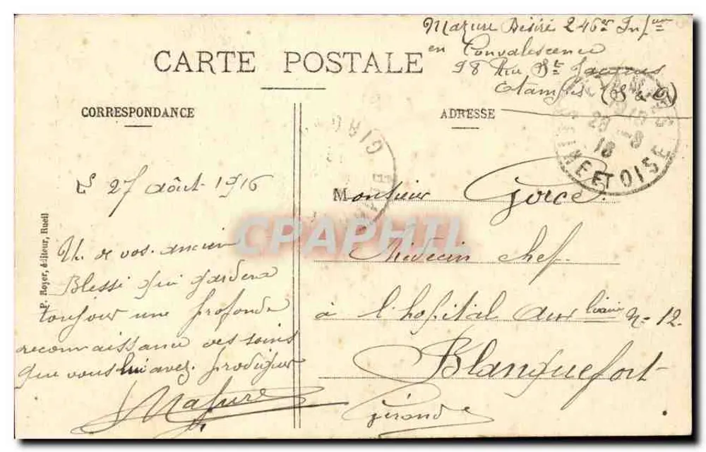 Etampes (S.-et-O.) - A Torre de Guinette — P. R. 49 - Verso