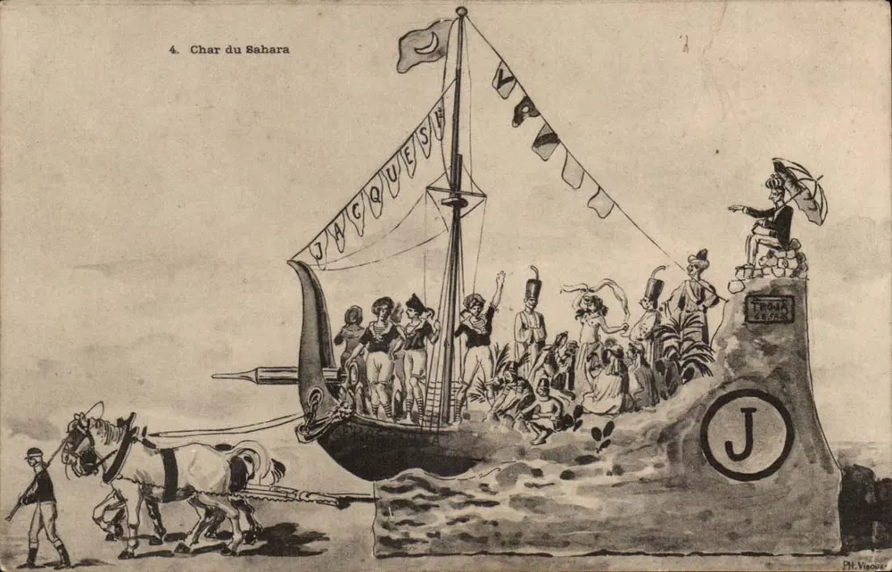 Carro do Saara — Caricatura política — Ph. Vigouët, n°4 - Frente