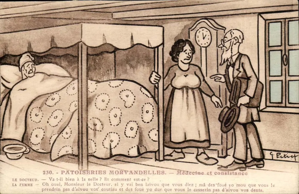 Morvandellische Patoiseries — Medizin und Konsistenz — G. Petiot - Vorderseite