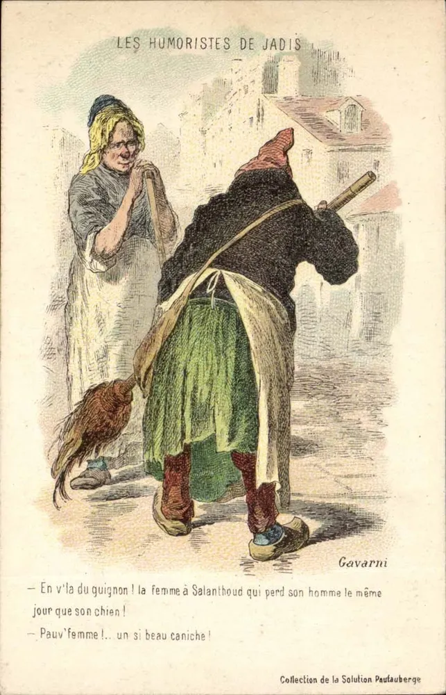 Die Humoristen von einst — Gavarni — Sammlung der Lösung Pauauberge - Vorderseite