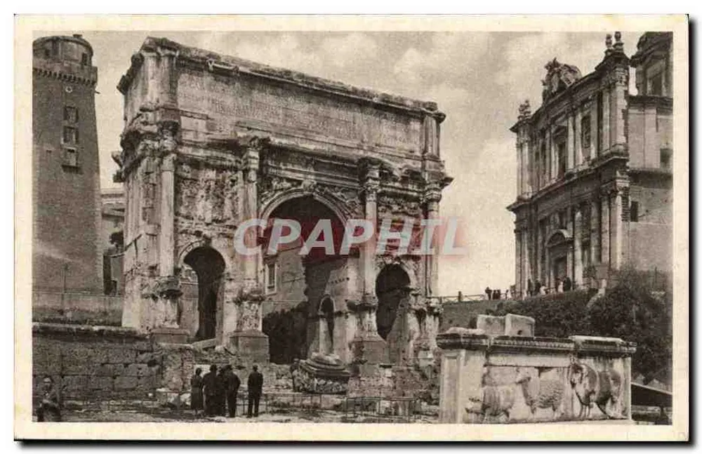 Arch von Constantin in Rom — historische Ansicht — Verlag Casamini, Seriennummer nicht sichtbar - Vorderseite