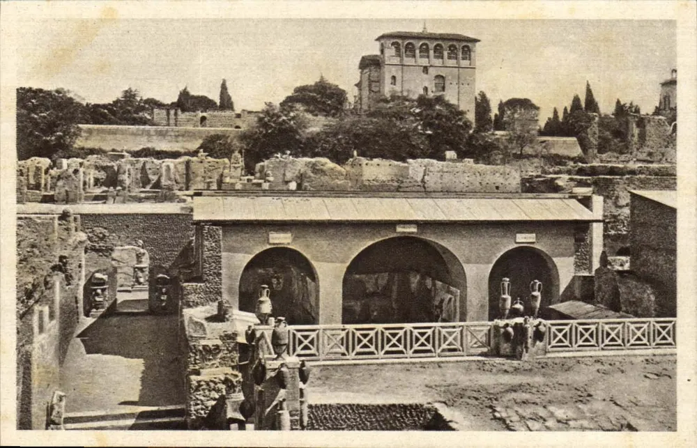 Ruinen von Rom — Ansicht der Forums und der Casa di Livia — Verleger Casa di Livia - Vorderseite