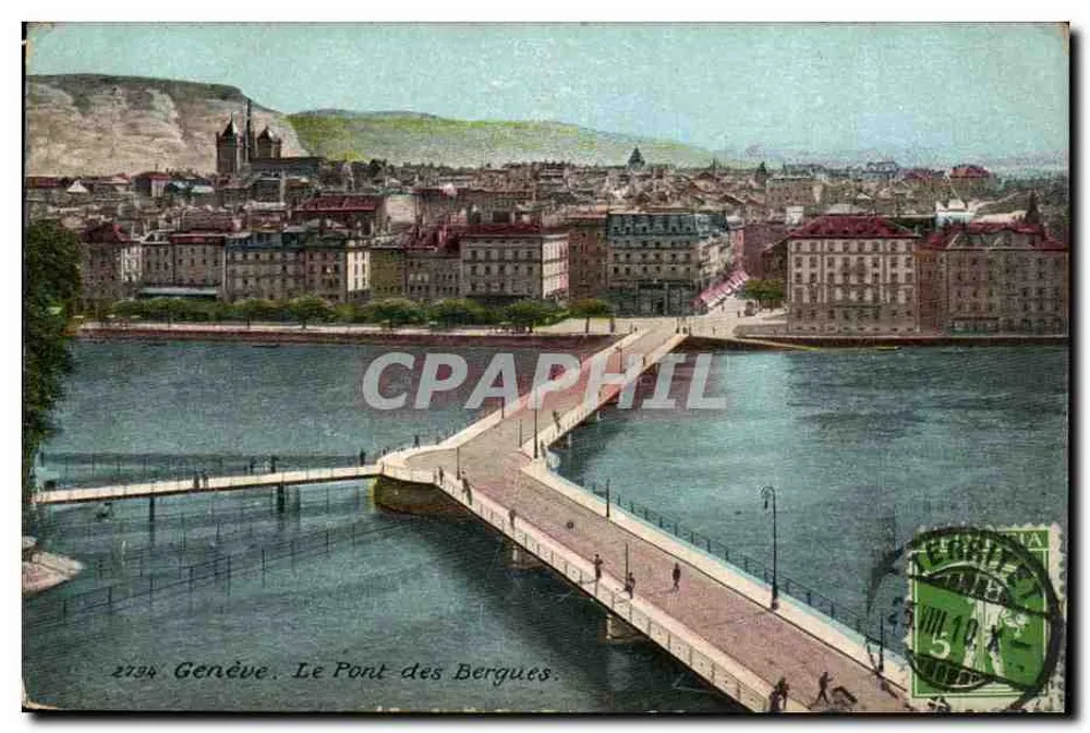 Genf. Die Brücke der Bergues — n° 2794 - Vorderseite