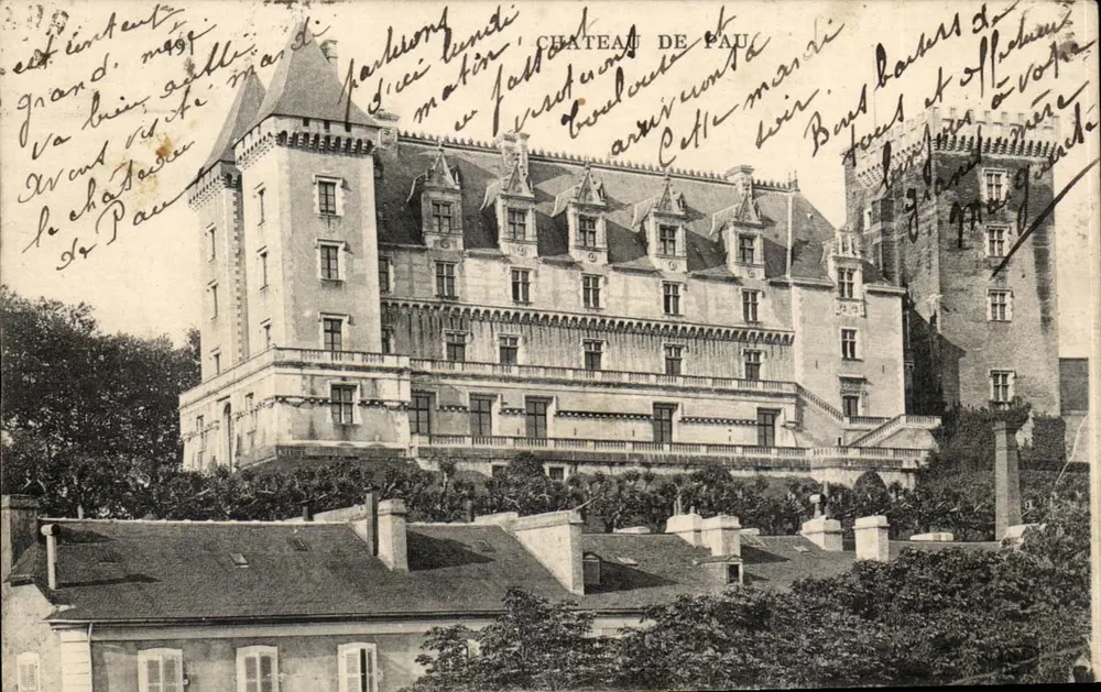 Castelo de Paul — vista panorâmica — Carta postal - Frente