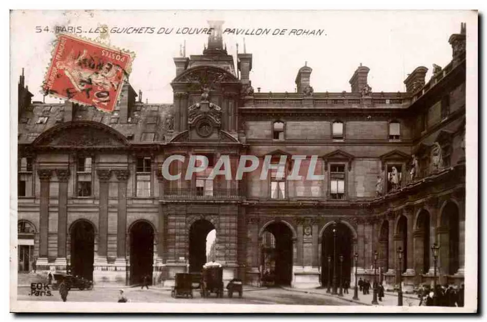 Paris - Die Tore des Louvre, Pavillon de Rohan — Verlag 60K Paris, n° 54 - Vorderseite
