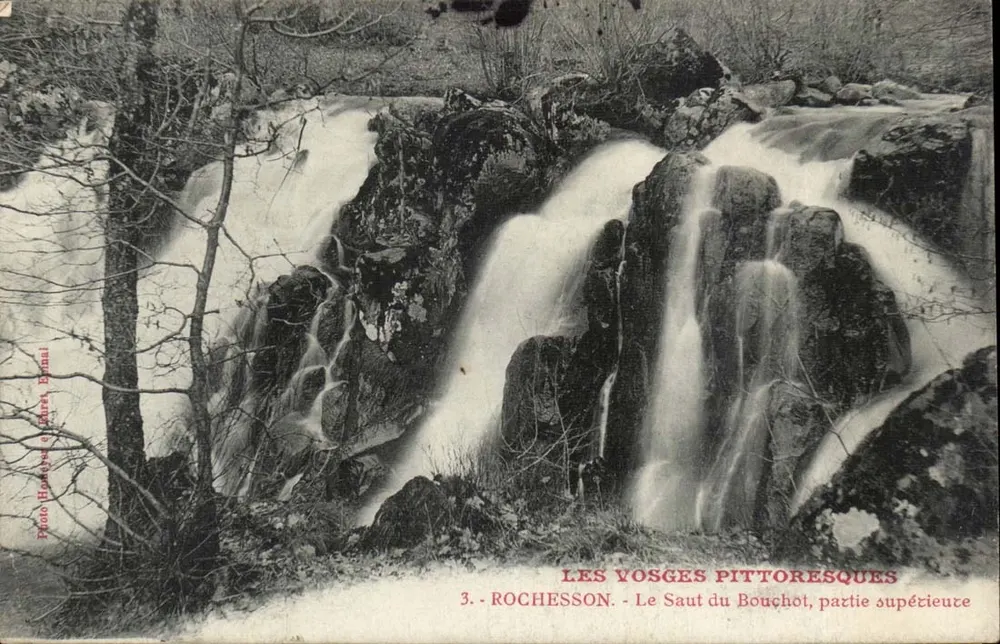 Die malerischen Vosges — Rochesson. Der Saut du Bouchoit, obere Teil — Foto Houbyes & Verlag Bréal, Nr. 3 - Vorderseite