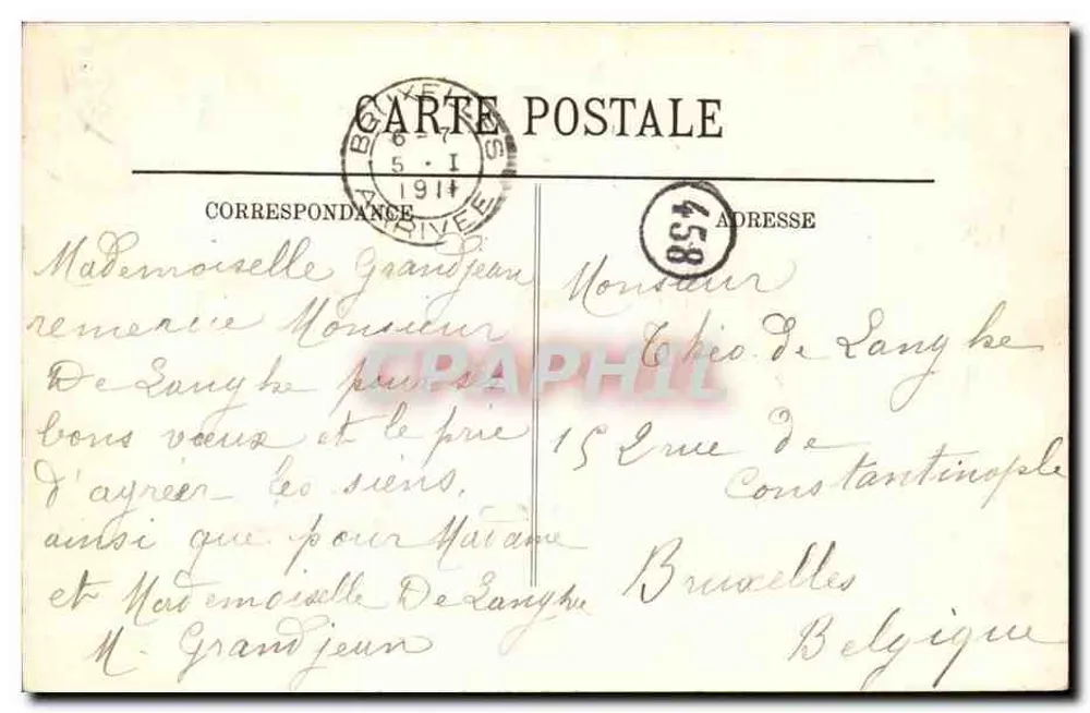 NANCY — Fonte de Netuno — L. n°20 - Verso