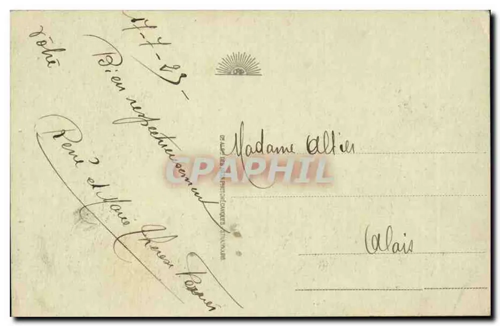 Lourdes — A Gruta — Estátua de Nossa Senhora de Lourdes — Editor anônimo, n° 164 - Verso