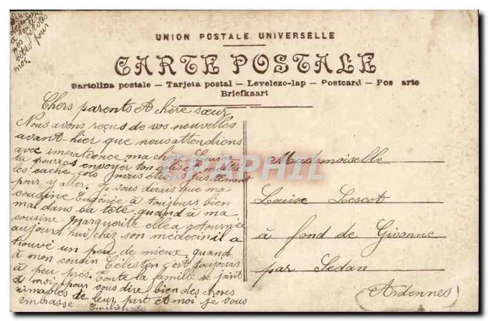 Estátua de Joana d'Arc — Paris — editada por ZOK - Verso