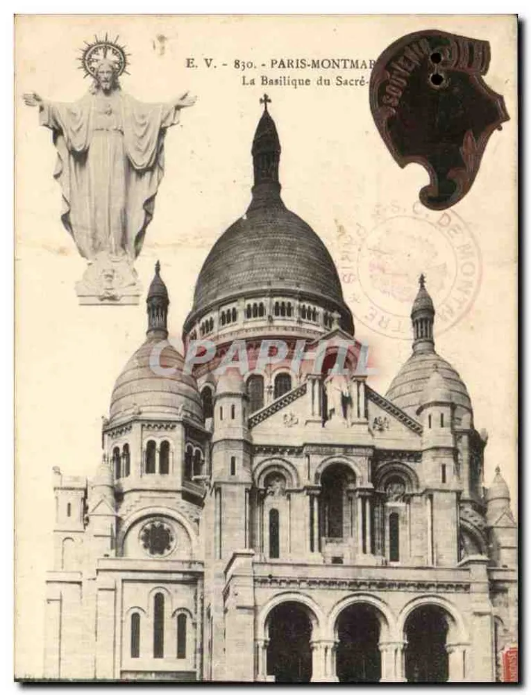 La Basilica del Sacro Cuore — Parigi-Montmartre — E.V. - 830 - Recto