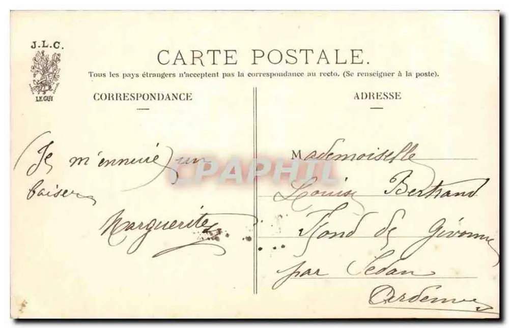 Paris — Saint-Etienne-du-Mont. Porte de Jubé — J.L.C. LEQUI - Rückseite
