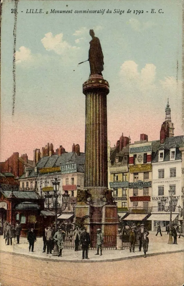 Lille - Gedenkmonument zum Belagerung von 1792 - E. C. - Vorderseite