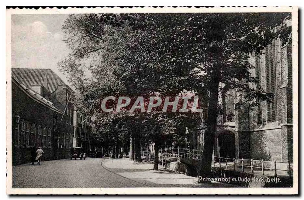 Prinsenhof und Oude Kerk, Delft — Verlag V.L.D. - Vorderseite