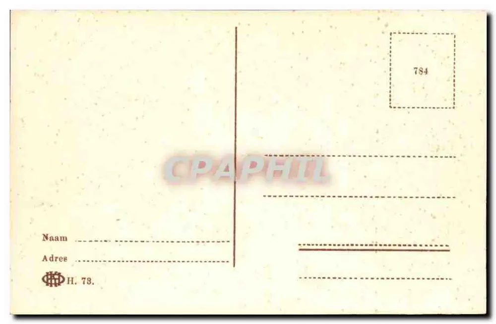 Binnenhof with Ridderzaal — 's-Gravenhage — H. 73 - Back