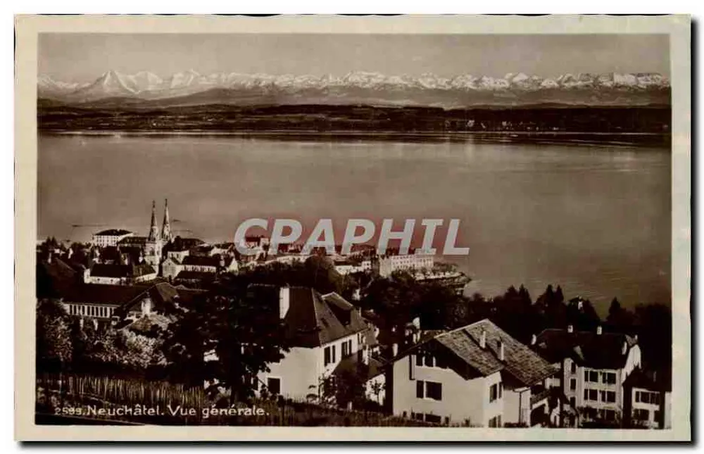 Neuchâtel. Vista geral — Sociedade Gráfica Neuchâtel, n° 25895 - Frente