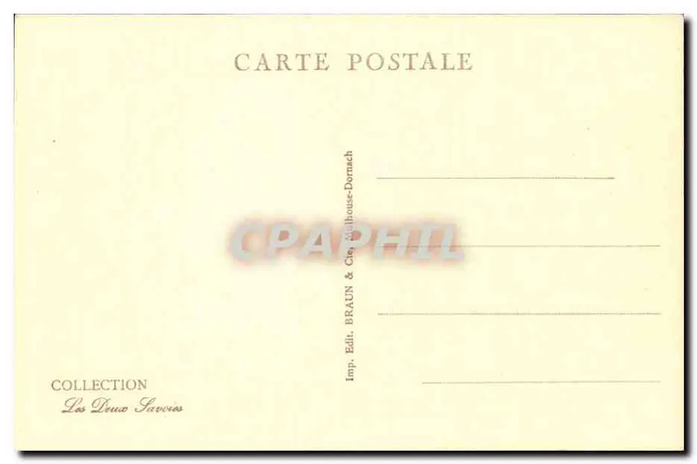 Chamonix — See des Casino Municipales und Mont Blanc — Verleger Braun & Cie, Nr. 12078 - Rückseite