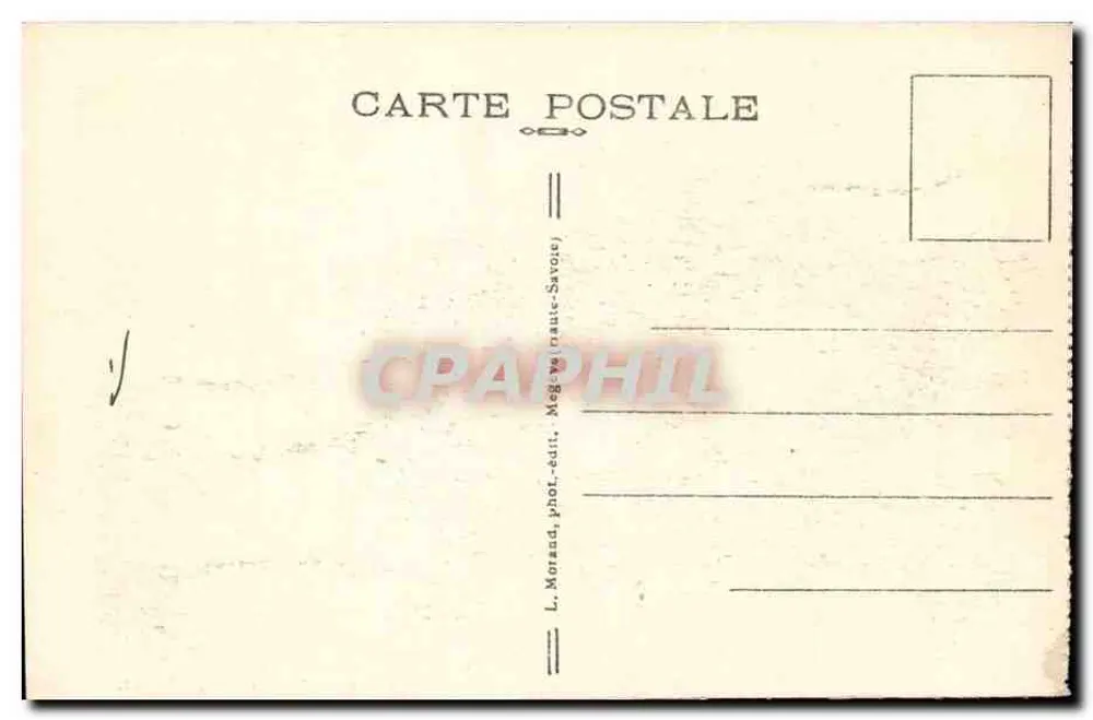 Saint-Gervais-les-Bains und die Mont-Blanc-Bahn — Haute-Savoie — Nr. 390 — L. Morand, phot. ed. - Rückseite
