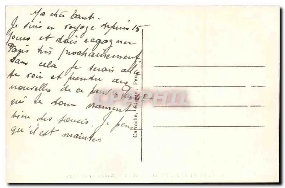 St-Jean-Pied-de-Port — Ufer der Nive — C. G. 26 - Rückseite