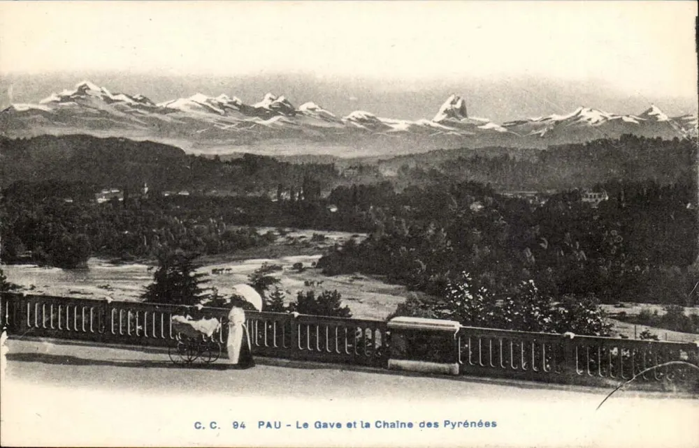 Pau - Der Gave und die Pyrenäen - C.C. 94 - Carrache, Verlag - Vorderseite