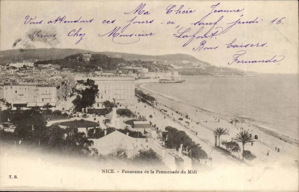 NICE - Panorama da Promenade do Meio-Dia — T.B. editora - Frente