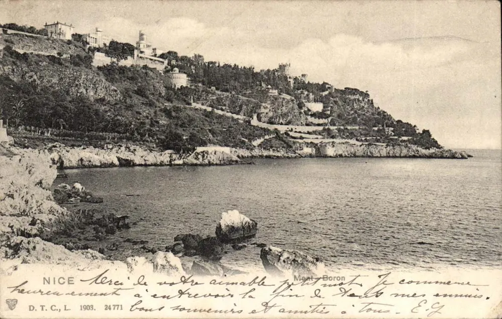 Mont Boron — vista da costa — D.T.C., L. n°24771 - Frente