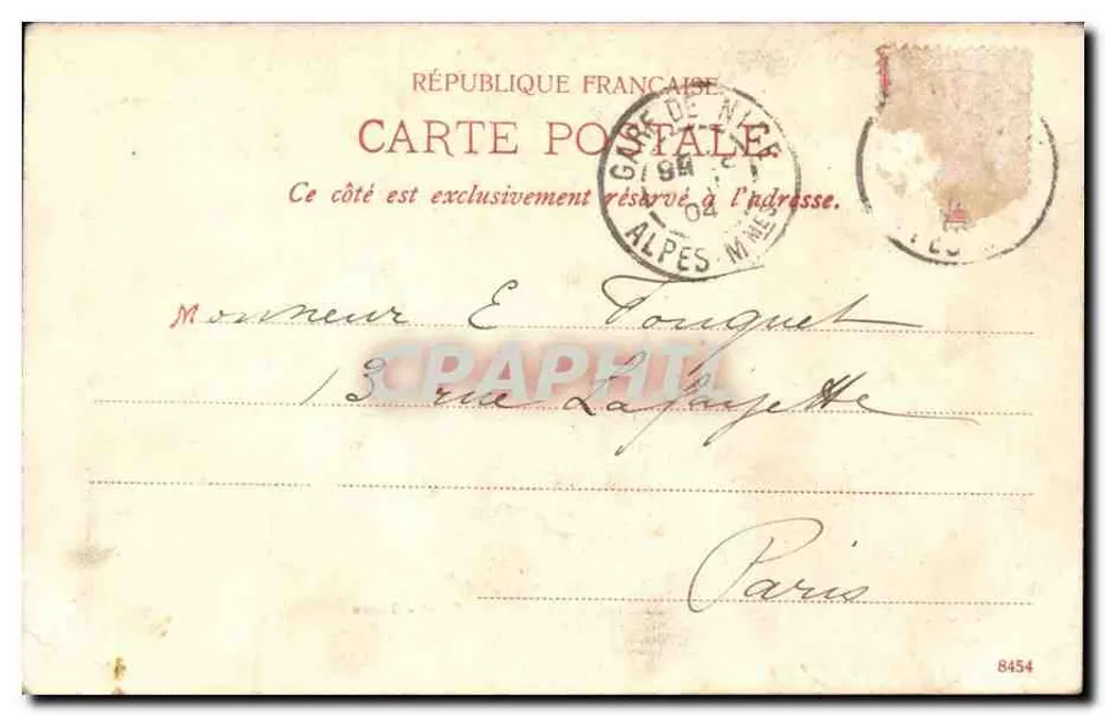 Mont Boron — vista da costa — D.T.C., L. n°24771 - Verso