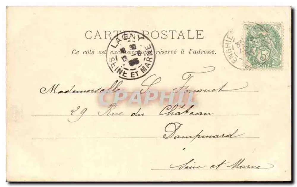 Enghien - See und Casino — P. Marmouse, Paris, n°15 - Rückseite