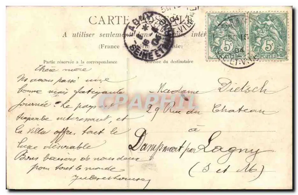 Saint-Malo - O Porto de Maré — Costa da Esmeralda — Coleção H. L. M. n°227 - Verso