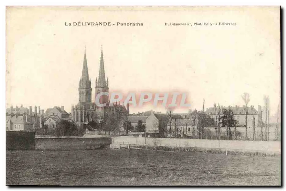 La DÉLIVRANDE - Panorama — H. Lefauconnier, Fot. Ed. La Délivrande - Frente