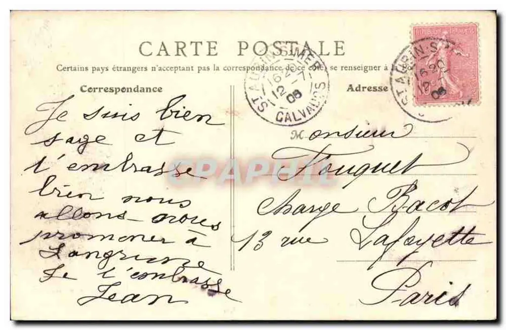 Omgeving van Ouistreham (Calvados) — De oevers van de Orne — B. R. PARIS - Achterkant