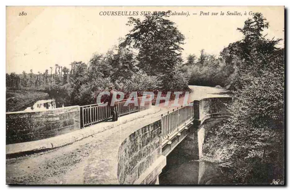 COURSEULLES SUR MER (Calvados) — Ponte sobre a Seulle, em Grave — n° 280 - Frente