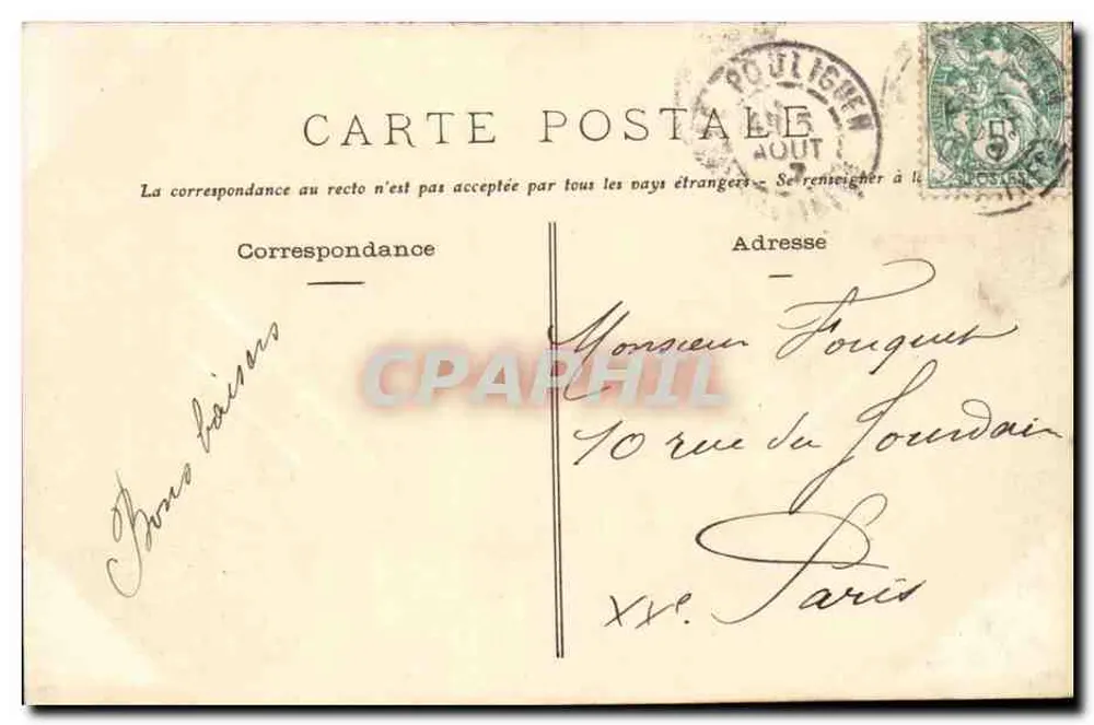 Le Pouliguen (L.-Inf.) - A Praia — Fototipia Vasselier, Nantes — n° 1064 - Verso