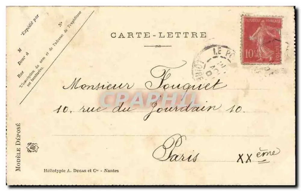 Le Pouliguen (Loire-Inf.) — Ansicht der Kais — Héliotypie Dugas et Cie, Nantes - Rückseite