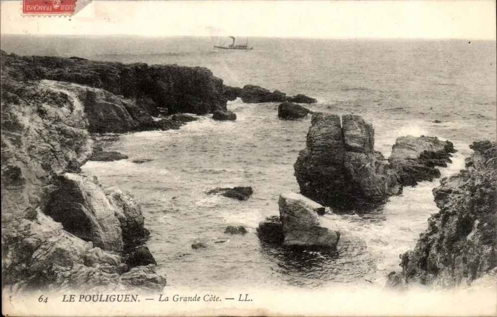 Le Pouliguen — Die Grande Côte — LL. — Verlag LL, n° 64 - Vorderseite