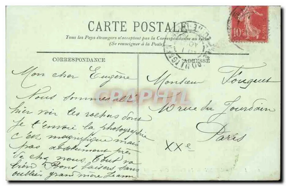 Le Pouliguen — Die Grande Côte — LL. — Verlag LL, n° 64 - Rückseite