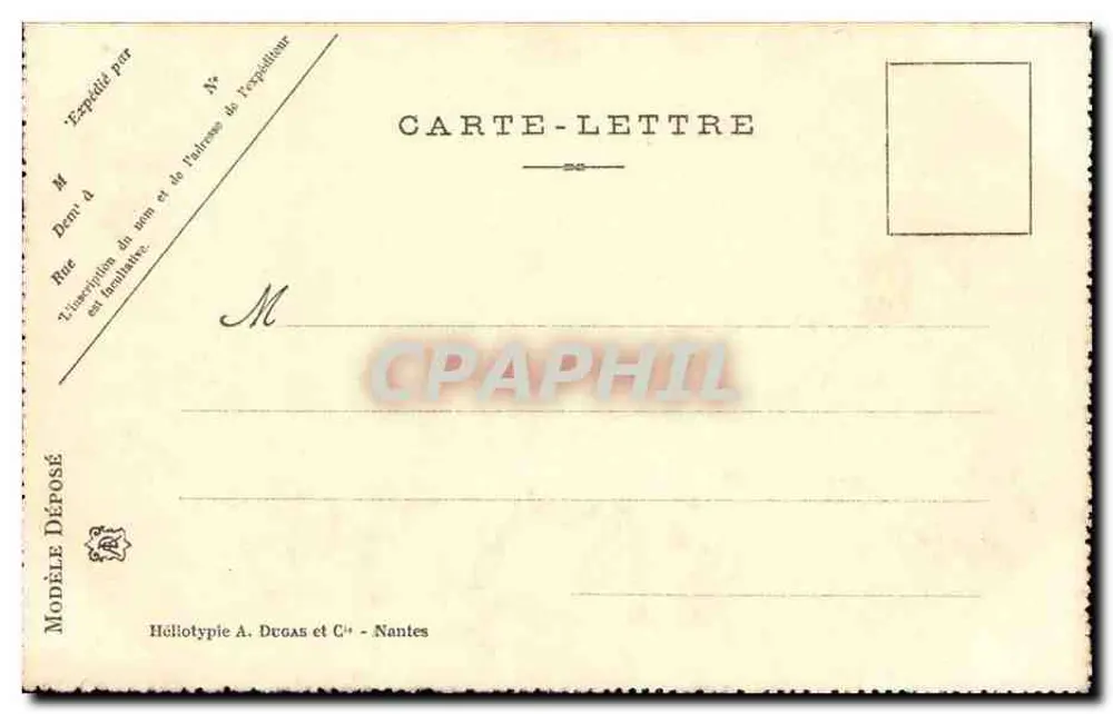 Le Pouliguen (Loire-Inf.) — Blick auf die Kais — Héliotypie Dugas et Cie, Nantes - Rückseite