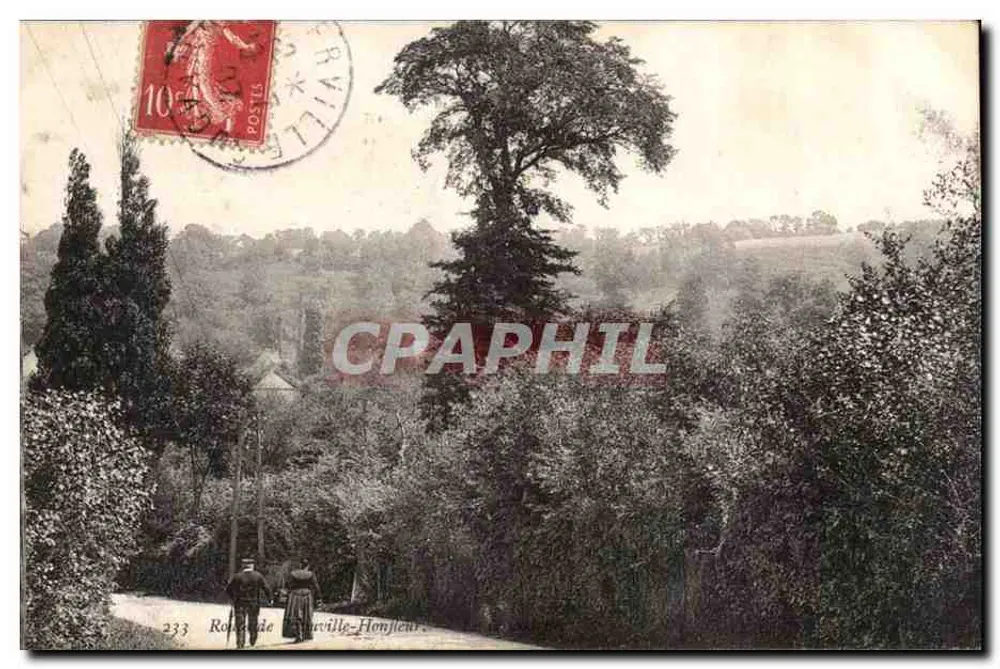Rodovia de Neuville-Honfleur — vista pitoresca — editor desconhecido, n° 233 - Frente