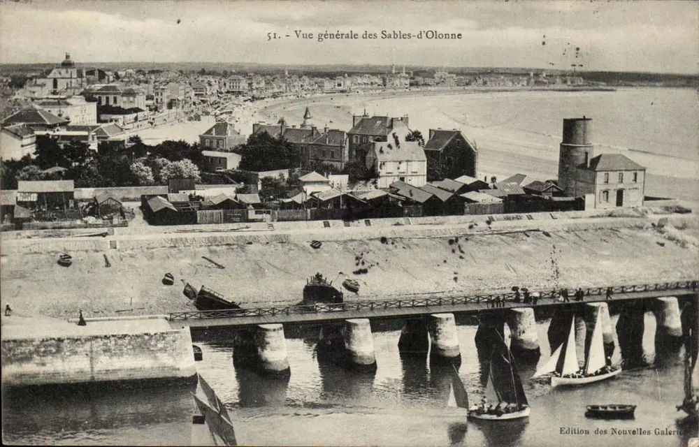 Sables-d'Olonne — Vista geral — Edição das Novas Galerias, n° 51 - Frente