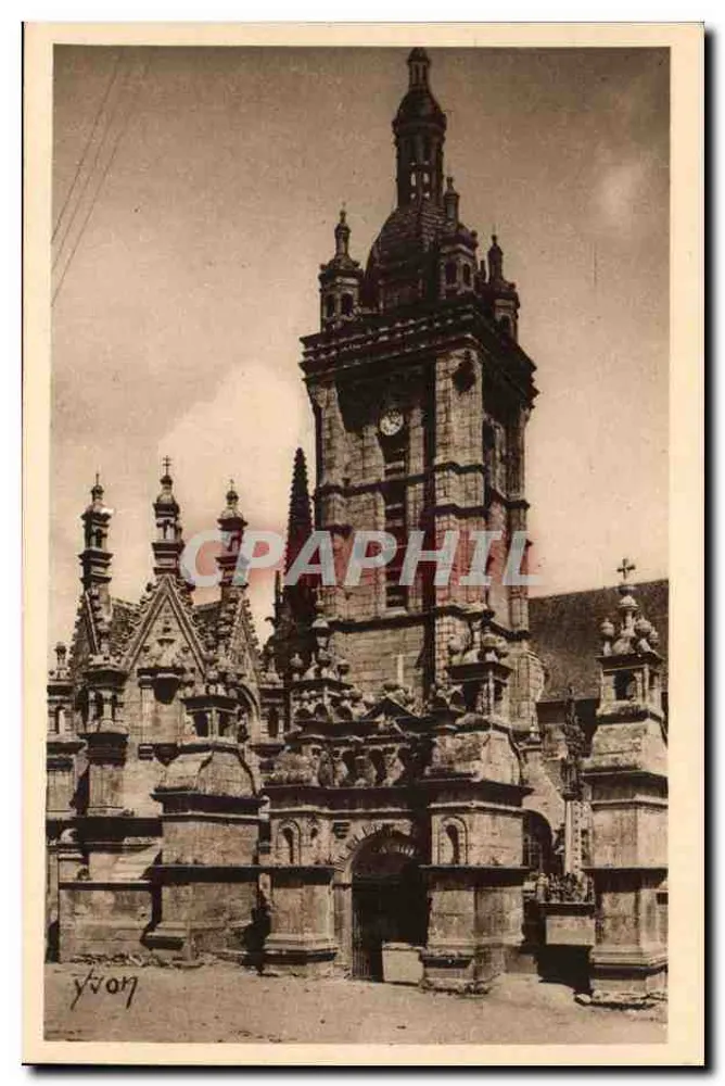 St-Thégonnec — Igreja (século XVI) — Fachada e Portal — Edições de Arte YVON - Frente