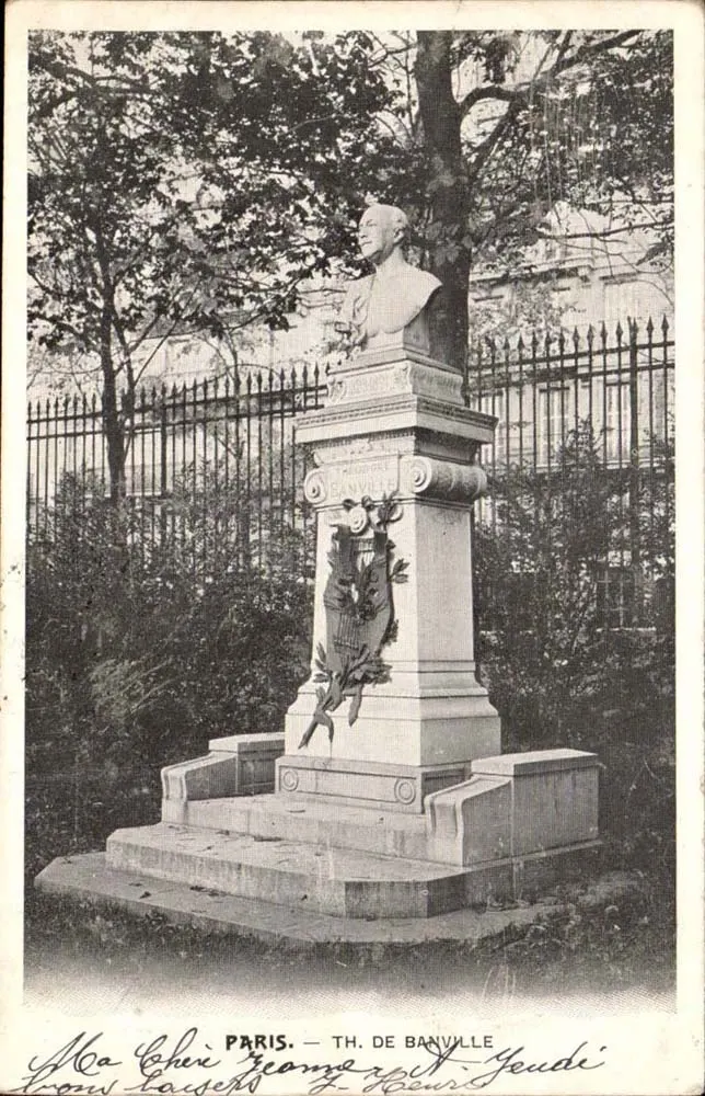 Busto de Théodore de Banville — Paris — Editora: H. Gaudé - Frente
