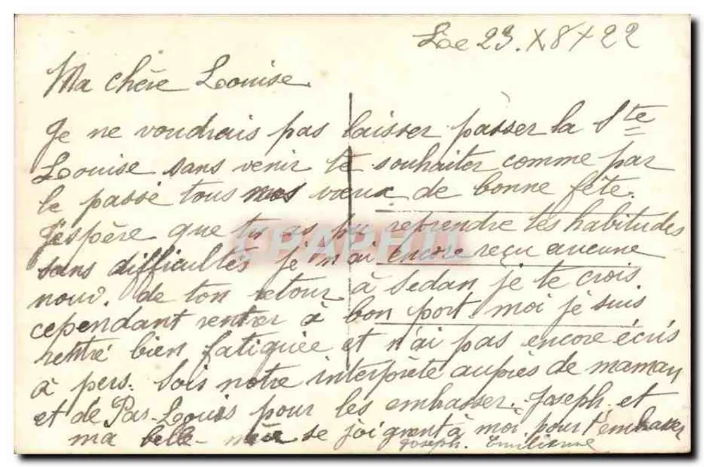 Junge Frau in Kleid mit Mustern — Rosen — Studio DIX Paris 1636 - Rückseite