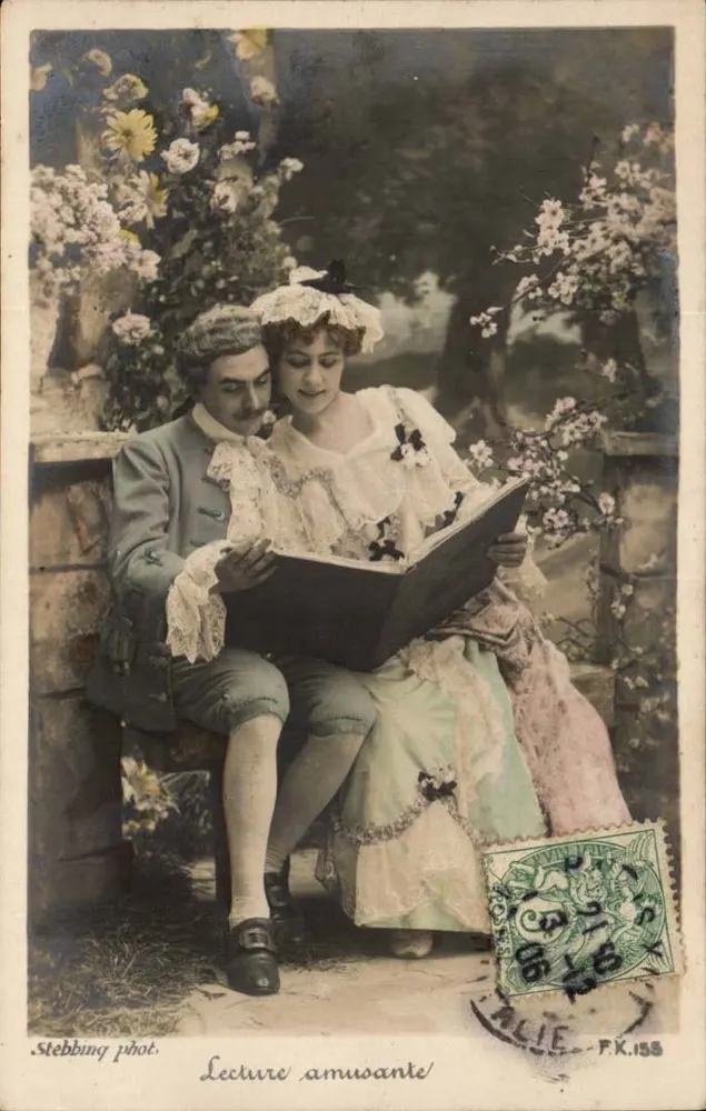 Amüsantes Lesen — Stebbing fot. — P.K.155 - Vorderseite