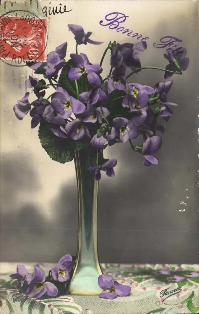 Violets — Blumenstrauß in einer Vase — Fauvetti - Vorderseite