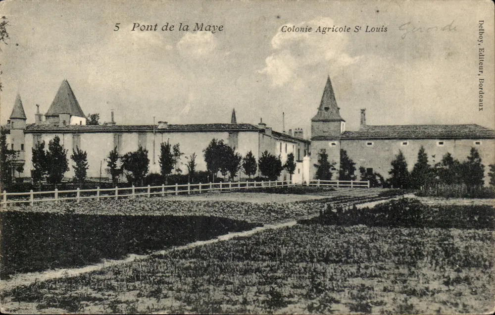 Pont de la Maye — Landwirtschaftliche Kolonie Saint Louis — Delbov, Verlag, Bordeaux - Vorderseite