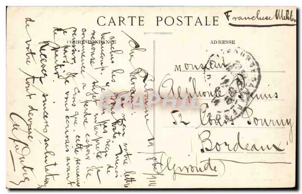 Libourne (Gironde) — Ansicht des Pont de Pierre und der schönen Ufer der Dordogne — Edition Vues Artistiques Louis Gardès, Libourne - Rückseite