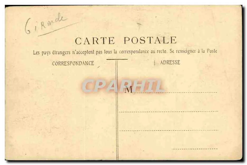 Castelo de Cadillac — Coleção Histórica dos Castelos de Gviennne — Michel e Forgeot, editor 35, Limoges, Bordeaux - Verso