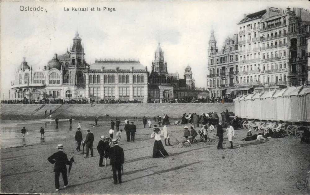 Ostend — Der Kursaal und der Strand — Nels, Brüssel, Ostend-Serie Nr. 49 - Vorderseite