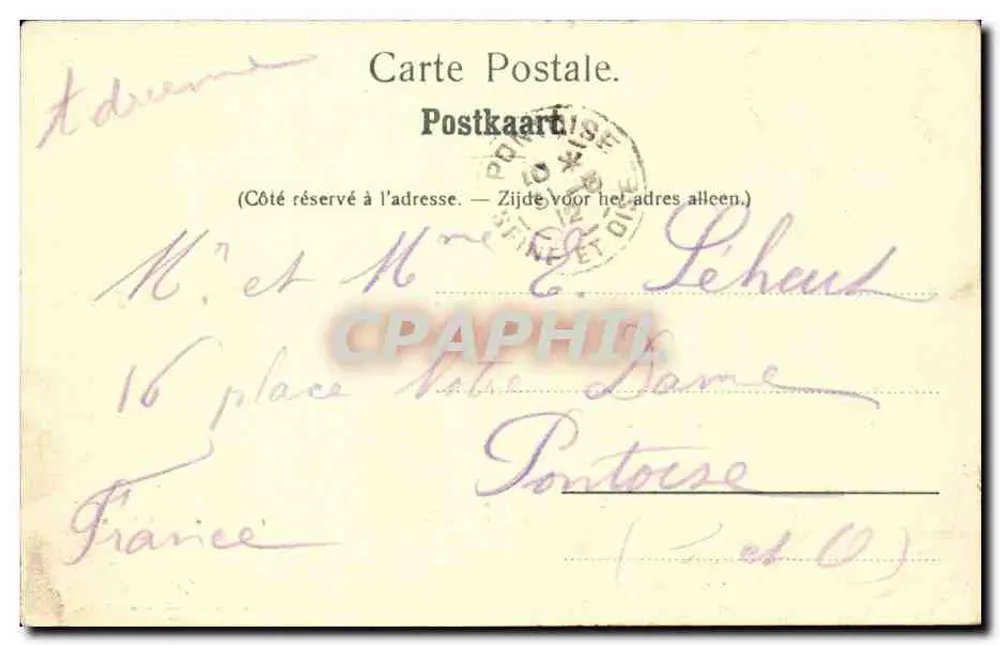 Dinant — Promenade der Meuse — Nels, Brüssel, Serie 7 Nr. 90 - Rückseite